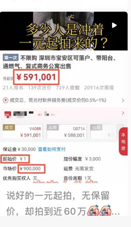 皇冠足球赛事_有人花65万拍到深圳一套房皇冠足球赛事，到手后喊话原房主退钱！法院判了
